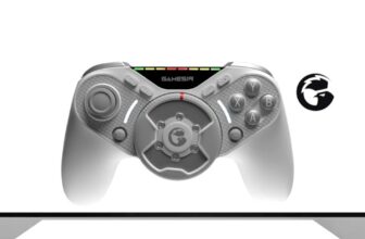 This sport controller has a power suggestions steering wheel lodged within the center