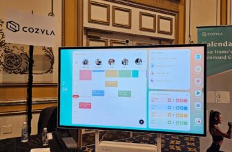 Cozyla confirmed off a 4K, 55-inch digital household calendar at CES